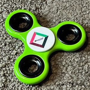 *6 for $10!* Green Black & White Fidget Spinner Supernus Pharmaceuticals Toy
